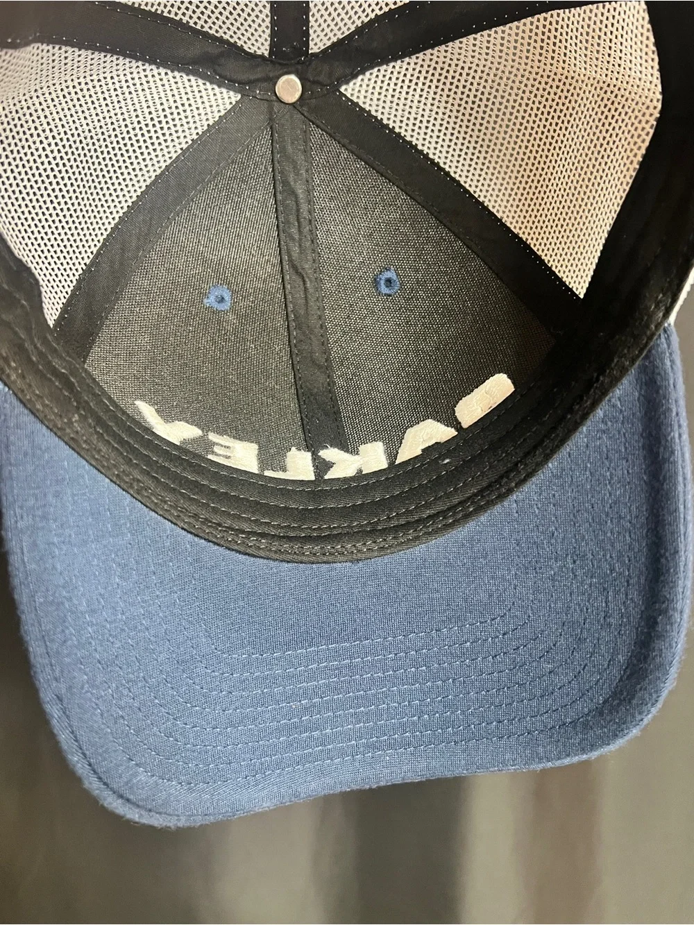 Oakley Navy & White Mesh SnapBack Trucker Hat